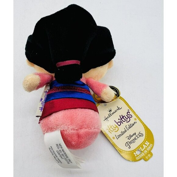 Hallmark Itty Bittys Holiday Barbie Disney Mulan Princess Plush Lot of 2 Tags - Picture 9 of 9